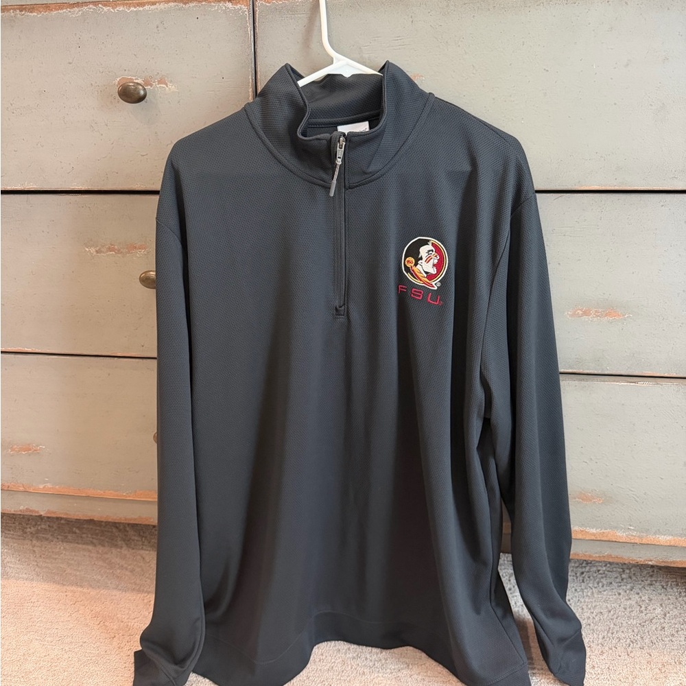 Champion Black FSU Quarter-Zip Pullover XXL